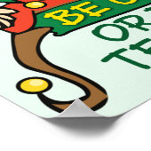 Wees gerust met Kerstmis Elf Poster (Hoek)