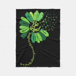 Wees gerust op een gezond verstand van groene zonn fleece deken