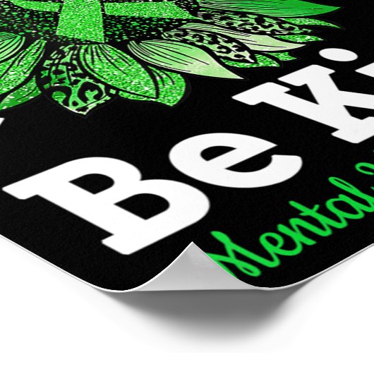 Wees gerust op een gezond verstand van groene zonn poster (Hoek)