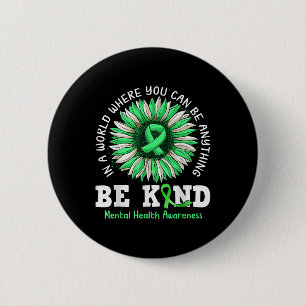 Wees gerust op een gezond verstand van groene zonn ronde button 5,7 cm