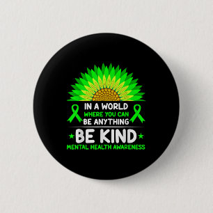 Wees gerust op een gezond verstand van groene zonn ronde button 5,7 cm