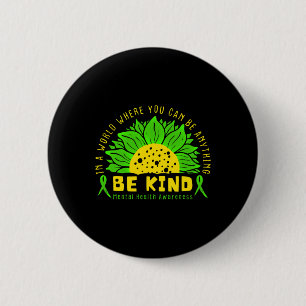 Wees gerust op een gezond verstand van groene zonn ronde button 5,7 cm