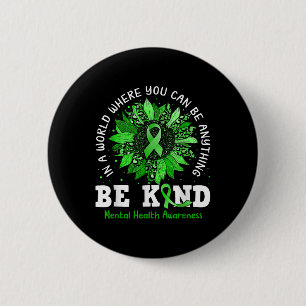 Wees gerust op een gezond verstand van groene zonn ronde button 5,7 cm