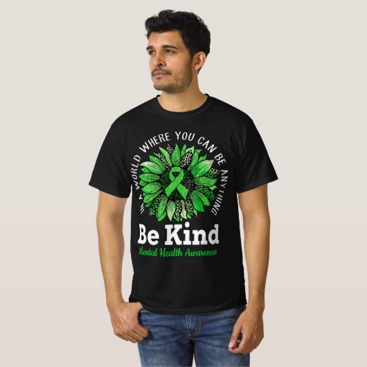 Wees gerust op een gezond verstand van groene zonn t-shirt (Voorkant volledig)