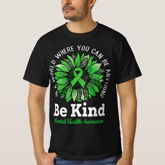 Wees gerust op een gezond verstand van groene zonn t-shirt (Voorkant)