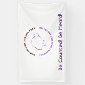 Wees Geteld Wees Gehoord Niet-custodiale Moeders B Spandoek (Verticaal)