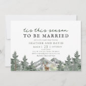 Wees getrouwd winterfeestmaal — paardedouche kaart (Voorkant)