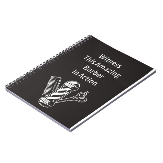 Wees getuige van deze geweldige kapper notitieboek (Linkerzijde)