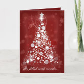 Wees gevuld met verwondering - aangetast door vred feestdagen kaart (Voorkant)