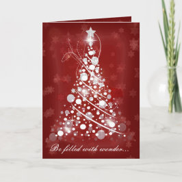 Wees gevuld met verwondering - aangetast door vred feestdagen kaart