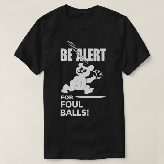 Wees gewaarschuwd voor Foute Balls T-shirt (Design voorkant)