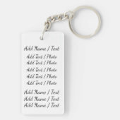 Wees geweldig 2 zijdige Gepersonaliseerd Sleutelha Sleutelhanger (achterkant)