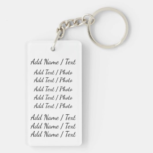 Wees geweldig 2 zijdige Gepersonaliseerd Sleutelha Sleutelhanger (achterkant)