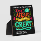 Wees geweldig fotoplaat (Voorkant)