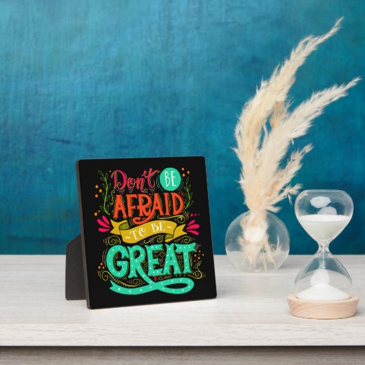 Wees geweldig fotoplaat (Insitu)