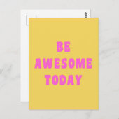 Wees Geweldige nu Inspirerend Gezegde voor gebruik Briefkaart (Voorkant / Achterkant)