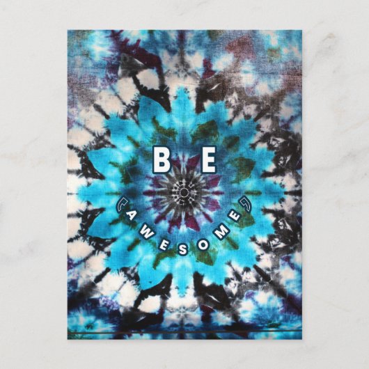 Wees Geweldige Tie Dye Design Briefkaart (Voorkant)