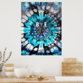 Wees Geweldige Tie Dye Design Poster (Keuken)