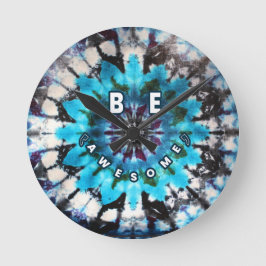 Wees Geweldige Tie Dye Design Ronde Klok