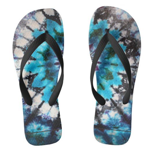 Wees Geweldige Tie Dye Design Teenslippers (Voetbed)