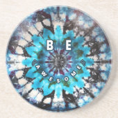 Wees Geweldige Tie Dye Design Zandsteen Onderzetter (Voorkant)
