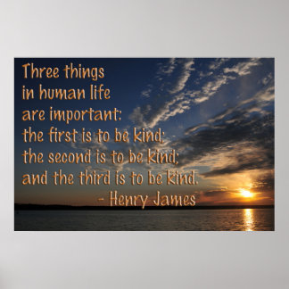 Wees gewoon aardig poster