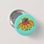 Wees gewoon bijen ronde button 3,2 cm (Voorkant /achterkant)