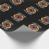 Wees gewoon blij met de donut donut donut donk don cadeaupapier (Hoek)