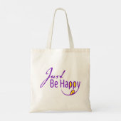 Wees gewoon blij tote bag (Achterkant)
