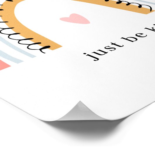 Wees gewoon een soort regenboog poster (Hoek)