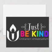 Wees gewoon een vriendelijk universeel universum feestdagenkaart (Voorkant / Achterkant)