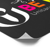 Wees gewoon een vriendelijk universeel universum poster (Hoek)