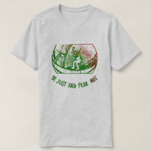 Wees gewoon en vrees niet inline schaatsen t-shirt