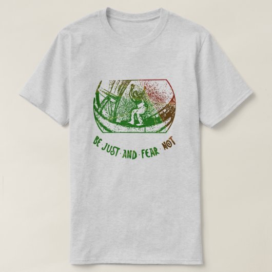 Wees gewoon en vrees niet inline schaatsen t-shirt (Design voorkant)