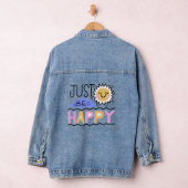 Wees gewoon gelukkig denim jacket (Hangar)