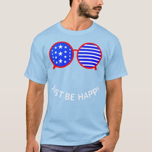 Wees Gewoon Gelukkig T-shirt (Voorkant)