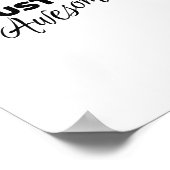 Wees gewoon geweldige, pro-leven citaten poster (Hoek)