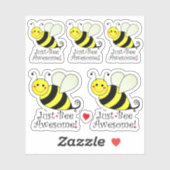 Wees gewoon Geweldige Schattigee hommels Contour C Sticker (Vel)