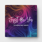 Wees gewoon groovy swirls patroon fotoplaat (Voorkant)