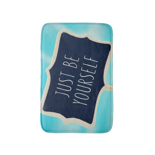 Wees gewoon jezelf badmat (Voorkant Verticaal)