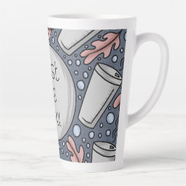 Wees gewoon jezelf- handgetekende illustratie latte mok