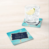 Wees gewoon jezelf kartonnen onderzetters (Insitu)