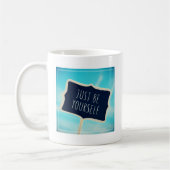 Wees gewoon jezelf koffiemok (Links)