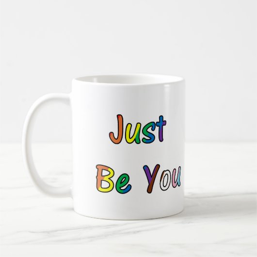 Wees gewoon jezelf koffiemok (Links)