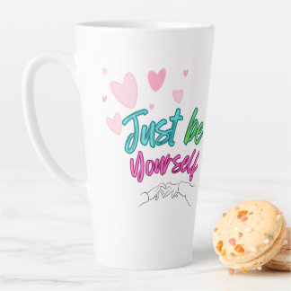 "Wees gewoon jezelf mok" - het beste als cadeau Latte Mok