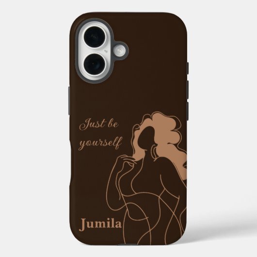 Wees gewoon jezelf, online kunst, gepersonaliseerd Case-Mate iPhone case (Achterkant)