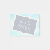 Wees gewoon jezelf post-it® notes (Voorkant)