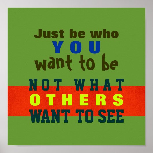 WEES GEWOON JIJ ~ Poster / Print #32 (Voorkant)