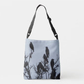 "Wees gewoon" kruisje vogelzak Crossbody Tas (Achterkant)