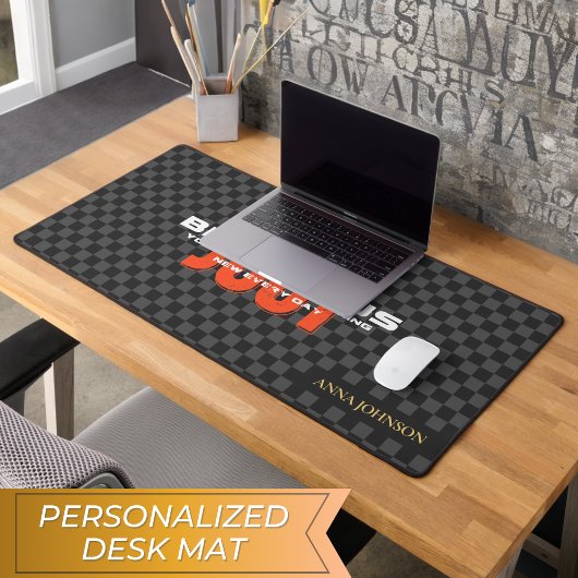 "Wees gewoon nieuwsgierig" Positieve quote Geperso Bureaumat